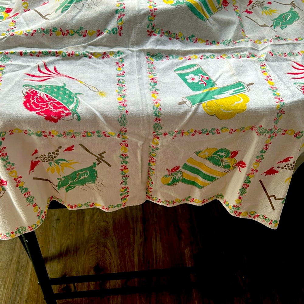 vintage small tablecloth